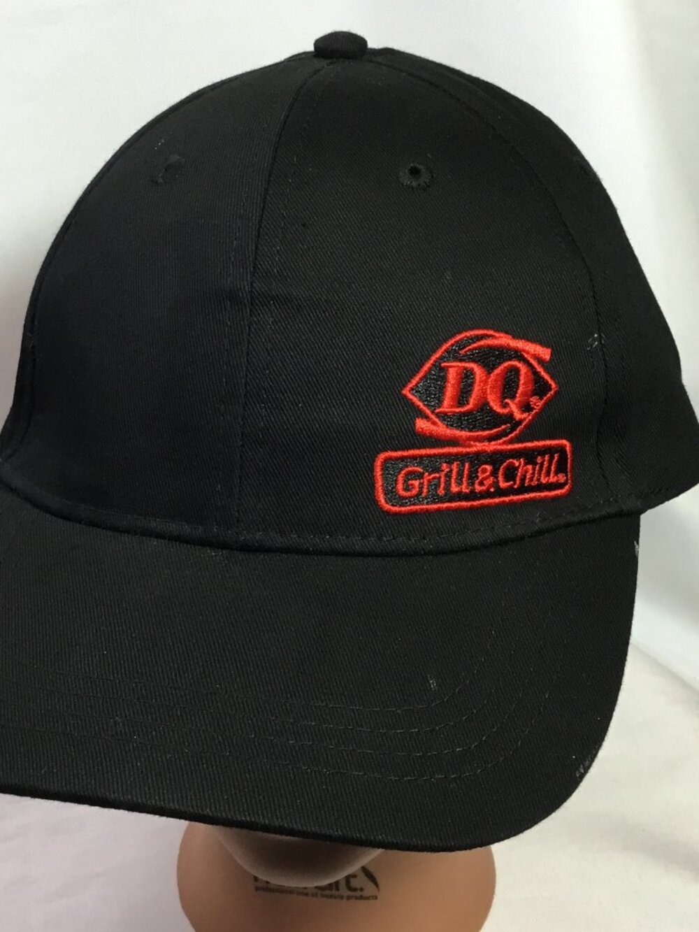Dairy Queen DQ Hat Cap Strap Back Black Restaurant Fast Food Employee Mens